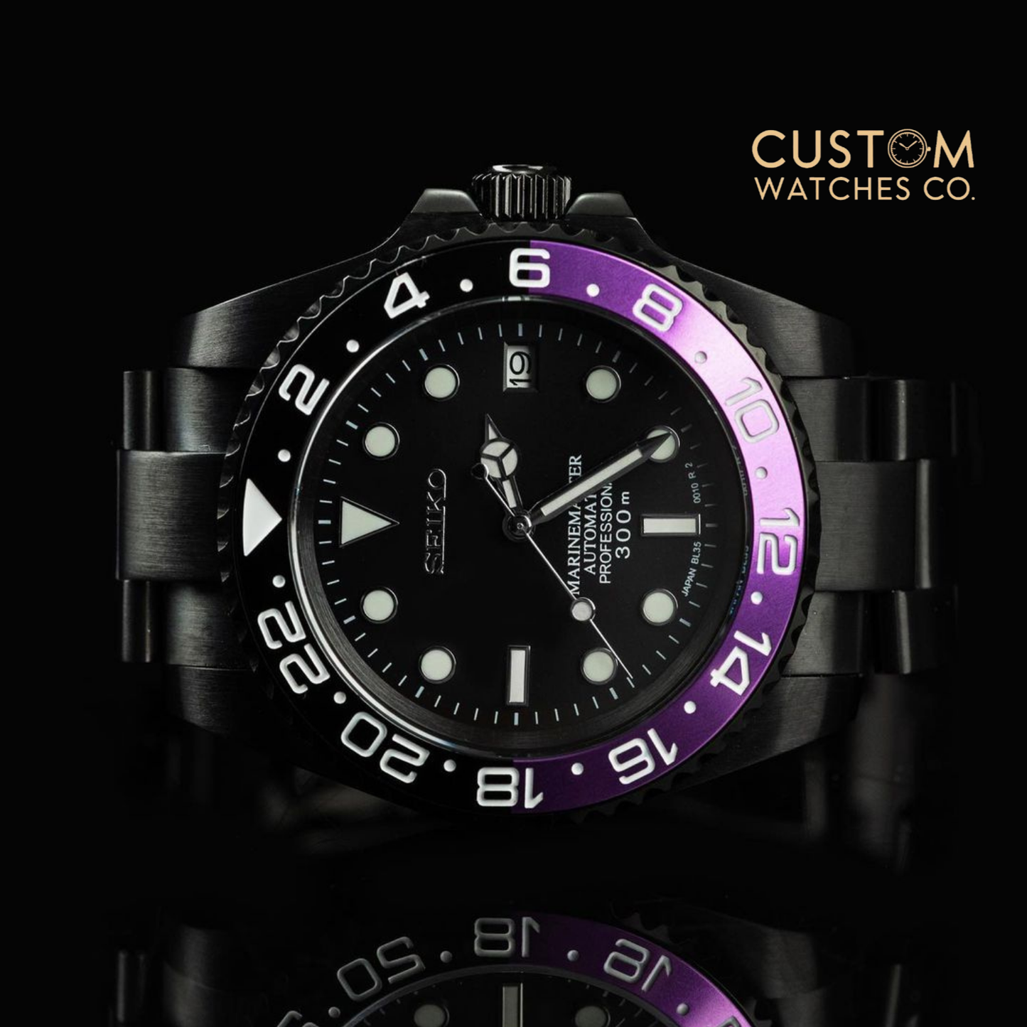 Sub Joker All Black Seiko Mod