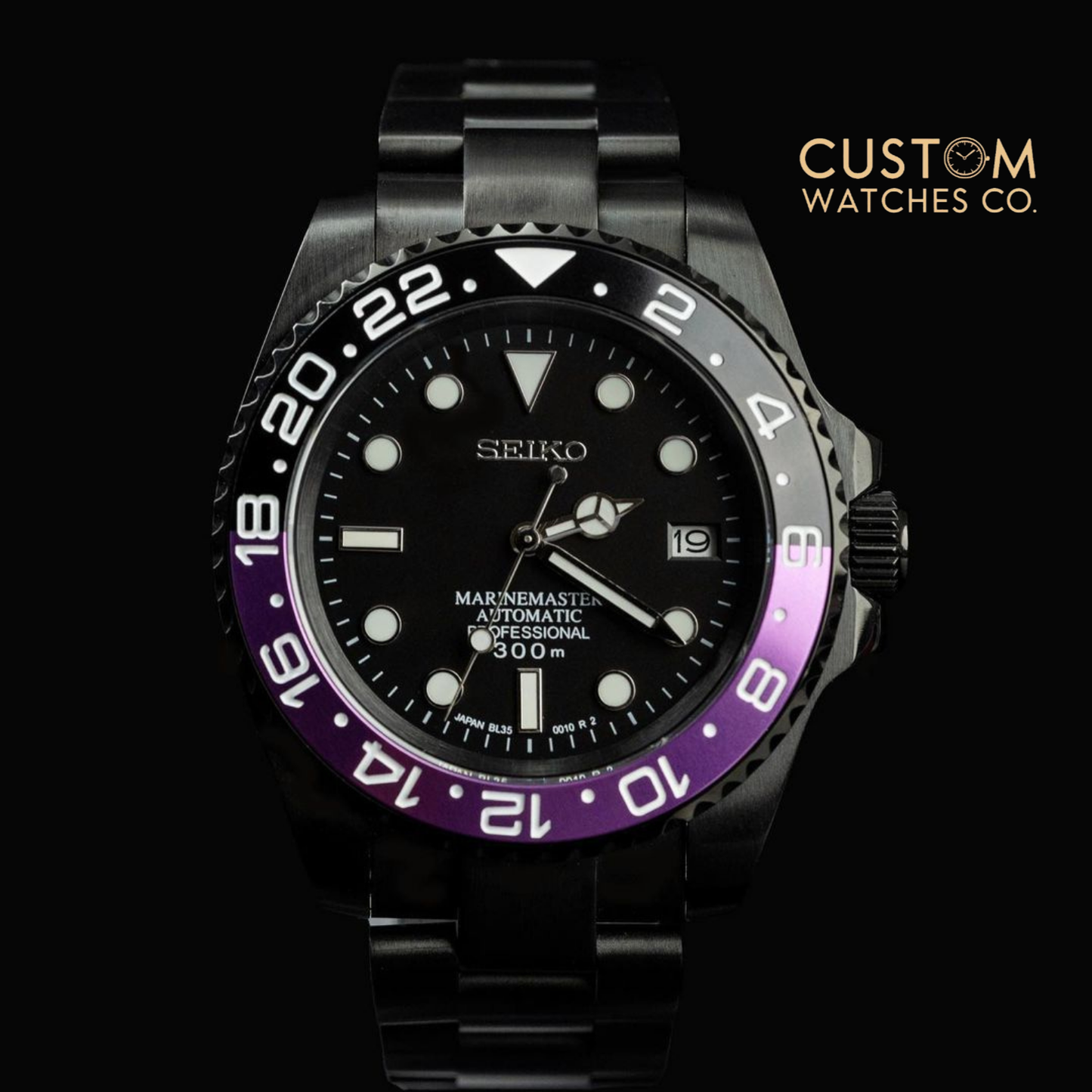 Sub Joker All Black Seiko Mod