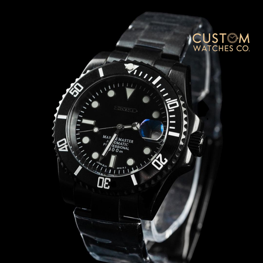 Sub All Black Seiko Mod